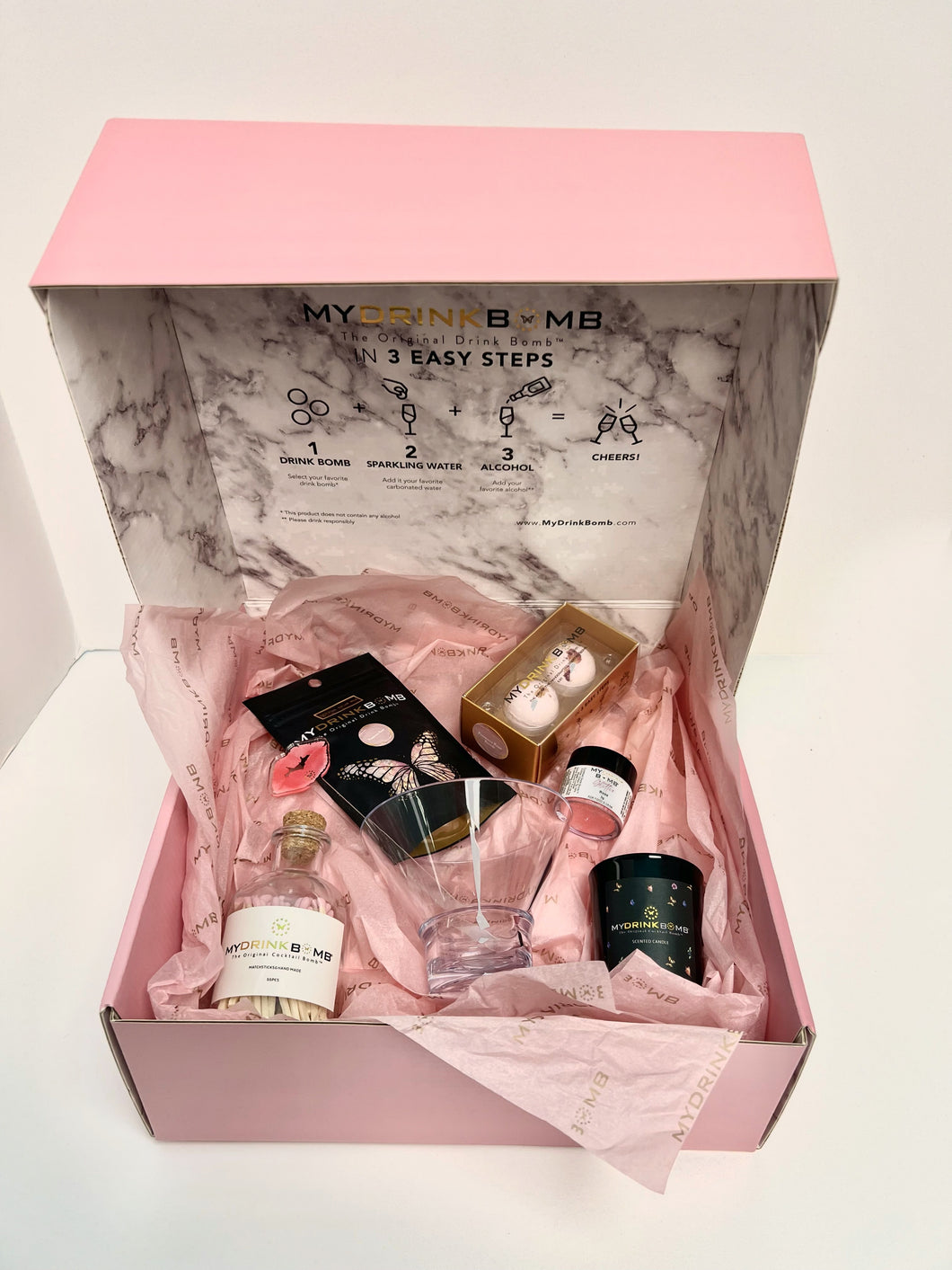 MyDrinkBomb® Limited Edition Pretty & Pink Boozy Box